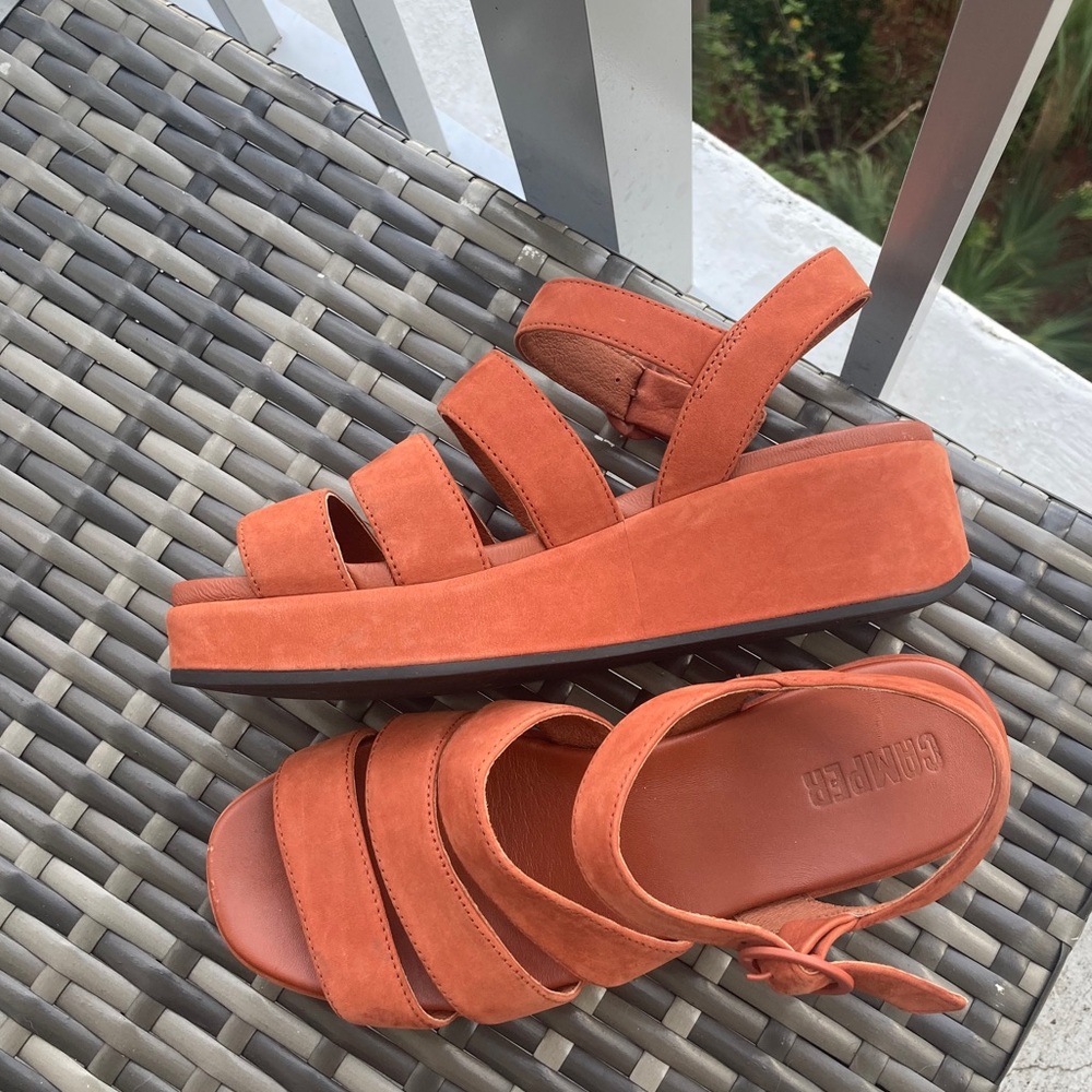 Camper Misia Platform Strappy Sandals